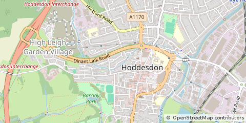 Map of Hoddesdon