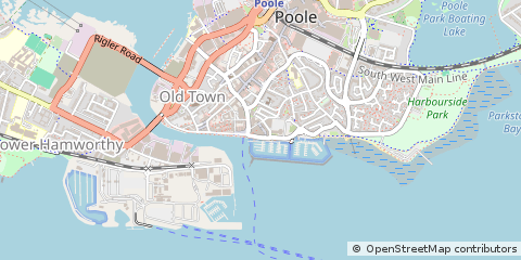 Map of Poole, Dorset