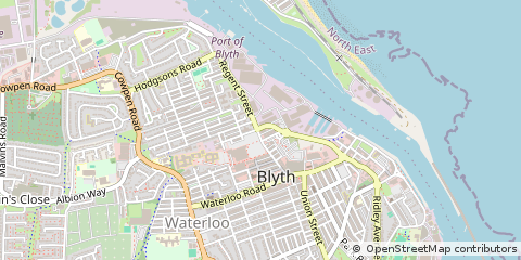 Map of Northumberland