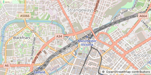 Map of Manchester