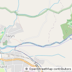 Map of Ammanford, Camarthenshire