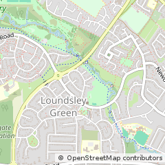 Map of Chesterfield, Derbyshire