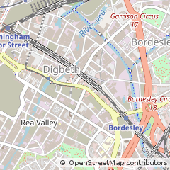 Map of Birmingham, West Midlands
