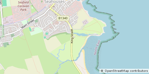 Map of Seahouses, Northumberland