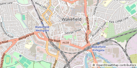 Map of Wakefield