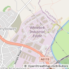 Map of Blackburn, Lancashire