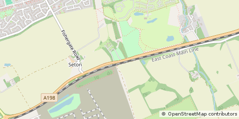 Map of Longniddry, East Lothian