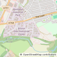 Map of Loanhead, Midlothian
