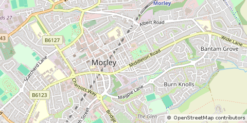 Map of Leeds, West Yorkshire