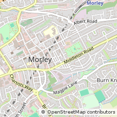 Map of Leeds, West Yorkshire
