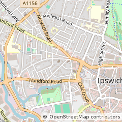 Map of Ipswich, Suffolk