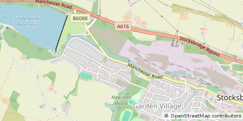 Map of Sheffield, South Yorkshire