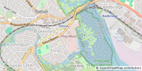 Map of Southampton, Hampshire