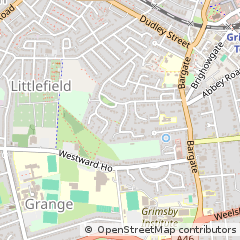 Map of Grimsby, North East Lincolnshire