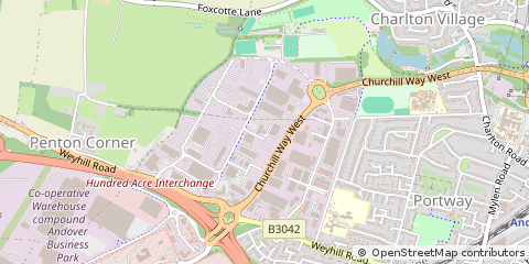 Map of Andover, Hampshire