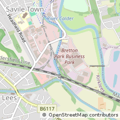 Map of Dewsbury, West Yorkshire