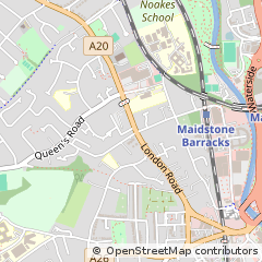 Map of Maidstone, Kent
