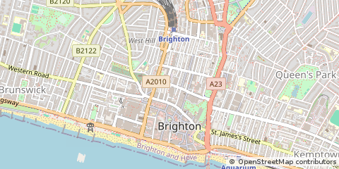 Map of Brighton, East Sussex