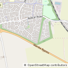 Map of Redcar, Cleveland