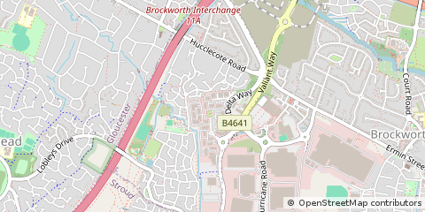Map of Gloucester, Gloucestershire