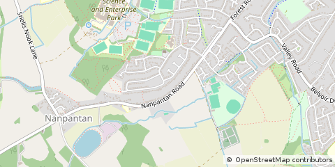 Map of Loughborough, Leicestershire