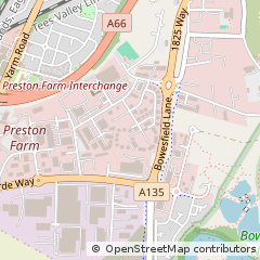 Map of Stockton-on-Tees