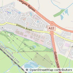 Map of Polegate, East Sussex