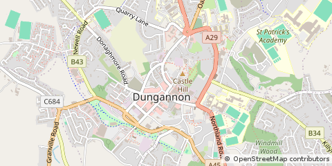 Map of Dungannon, Tyrone