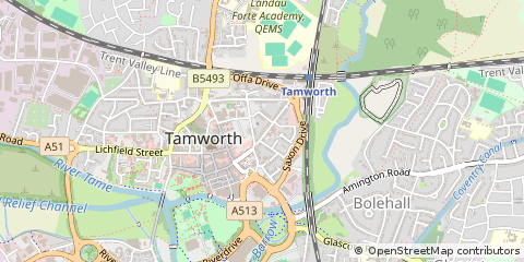 Map of Tamworth