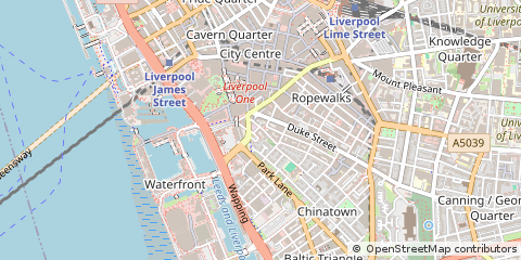 Map of Liverpool, Merseryside