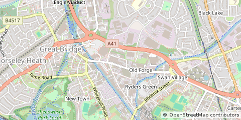 Map of West Midlands
