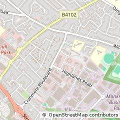 Map of Solihull