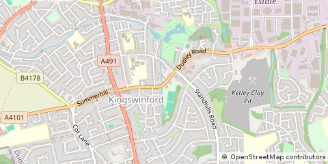 Map of Kingswinford, West Midlands