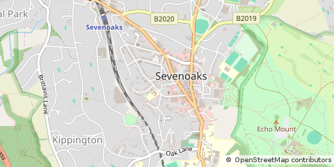 Map of Sevenoaks