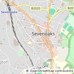 Map of Sevenoaks