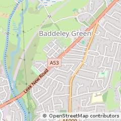 Map of Stoke-on-Trent, Staffordshire