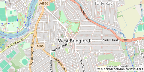 Map of Nottingham