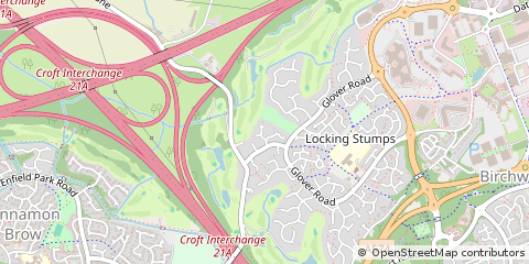 Map of Warrington