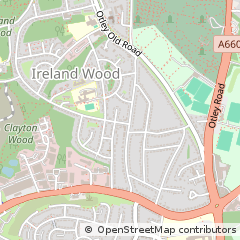 Map of Leeds, West Yorkshire