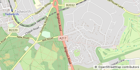 Map of Surrey