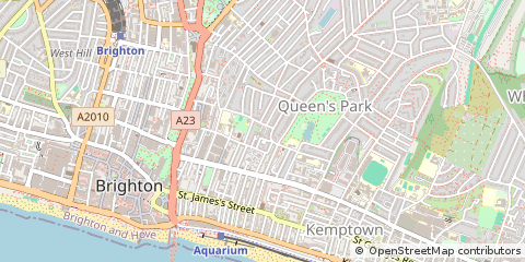Map of Brighton, East Sussex