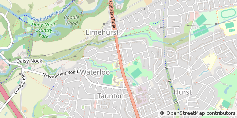 Map of Ashton-Under-Lyne