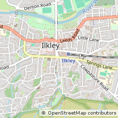 Map of Ilkley, West Yorkshire