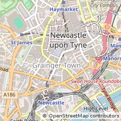 Map of Newcastle Upon Tyne