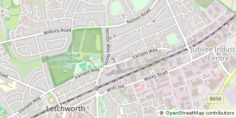Map of Letchworth Garden City