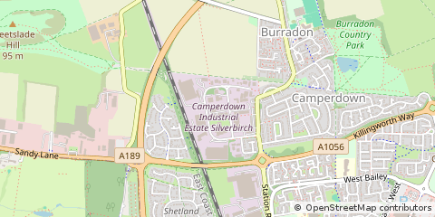 Map of Camperdown Industrial Estate, Newcastle Upon Tyne