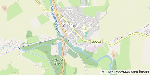 Map of Strichen, Aberdeenshire
