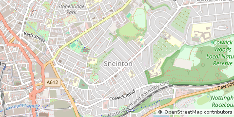 Map of Nottingham