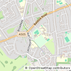 Map of Letchworth Garden City, Herts