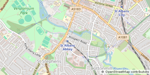 Map of ST. Albans, Herts